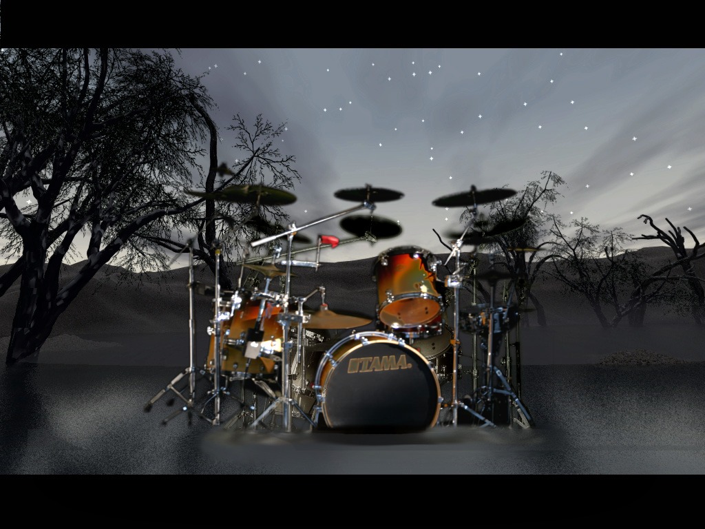TAMA kit in desert nightscape — RichCraft intro