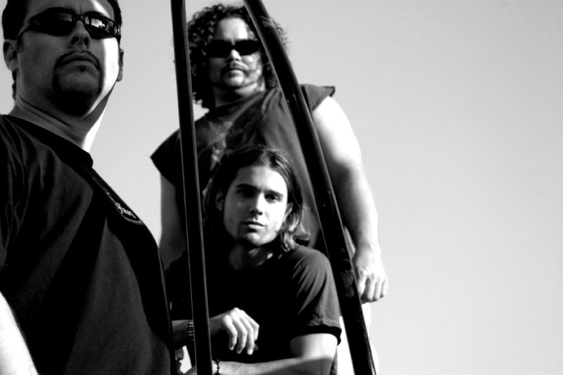 Three-piece band — black and white